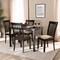 Baxton Studio Minette Sand Upholstered Espresso Finished Wood 5-Piece Dining Set 153-9397-8026 - alternate 2